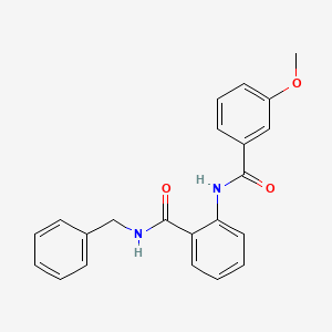 molecular formula C22H20N2O3 B3513559 N-benzyl-2-[(3-methoxybenzoyl)amino]benzamide 