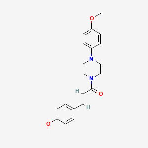 1-(4-methoxyphenyl)-4-[3-(4-methoxyphenyl)acryloyl]piperazine