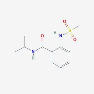 molecular formula C11H16N2O3S B3513566 N-isopropyl-2-[(methylsulfonyl)amino]benzamide 