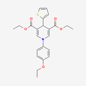 3,5-DIETHYL 1-(4-ETHOXYPHENYL)-4-(THIOPHEN-2-YL)-1,4-DIHYDROPYRIDINE-3,5-DICARBOXYLATE