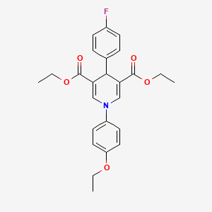 3,5-DIETHYL 1-(4-ETHOXYPHENYL)-4-(4-FLUOROPHENYL)-1,4-DIHYDROPYRIDINE-3,5-DICARBOXYLATE