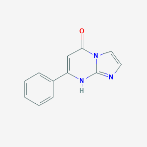 molecular formula C12H9N3O B351366 7-Phenylimidazo[1,2-a]pyrimidin-5(8H)-one CAS No. 39567-78-7