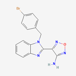 4-[1-(4-bromobenzyl)-1H-benzimidazol-2-yl]-1,2,5-oxadiazol-3-amine