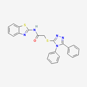 N-1,3-benzothiazol-2-yl-2-[(4,5-diphenyl-4H-1,2,4-triazol-3-yl)thio]acetamide