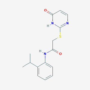 2-[(6-oxo-1,6-dihydropyrimidin-2-yl)sulfanyl]-N-[2-(propan-2-yl)phenyl]acetamide