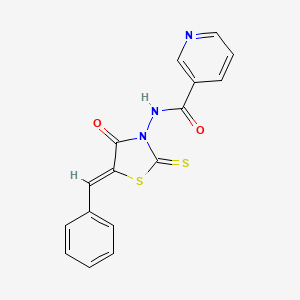 N-(5-Benzylidene-4-oxo-2-thioxo-thiazolidin-3-yl)-nicotinamide