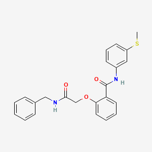 2-[2-(benzylamino)-2-oxoethoxy]-N-(3-methylsulfanylphenyl)benzamide