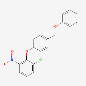 1-chloro-3-nitro-2-[4-(phenoxymethyl)phenoxy]benzene