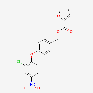 4-(2-chloro-4-nitrophenoxy)benzyl 2-furoate