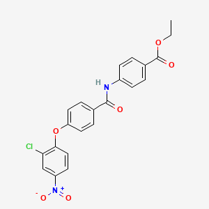 ethyl 4-{[4-(2-chloro-4-nitrophenoxy)benzoyl]amino}benzoate