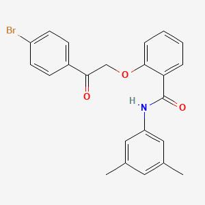 2-[2-(4-bromophenyl)-2-oxoethoxy]-N-(3,5-dimethylphenyl)benzamide