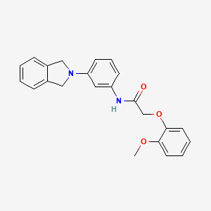 N-[3-(1,3-dihydro-2H-isoindol-2-yl)phenyl]-2-(2-methoxyphenoxy)acetamide