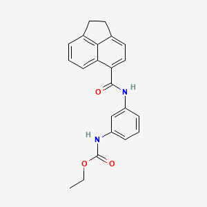 molecular formula C22H20N2O3 B3513901 ethyl {3-[(1,2-dihydro-5-acenaphthylenylcarbonyl)amino]phenyl}carbamate 