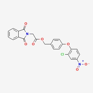 4-(2-chloro-4-nitrophenoxy)benzyl (1,3-dioxo-1,3-dihydro-2H-isoindol-2-yl)acetate