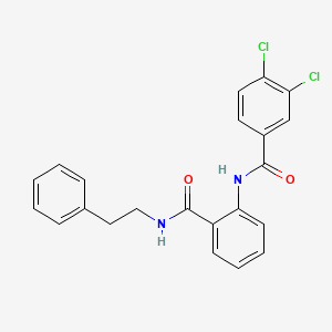 3,4-dichloro-N-(2-{[(2-phenylethyl)amino]carbonyl}phenyl)benzamide