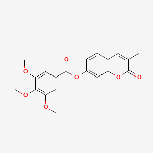 3,4-dimethyl-2-oxo-2H-chromen-7-yl 3,4,5-trimethoxybenzoate