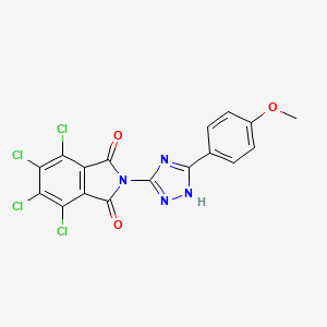 4,5,6,7-tetrachloro-2-[3-(4-methoxyphenyl)-1H-1,2,4-triazol-5-yl]-1H-isoindole-1,3(2H)-dione