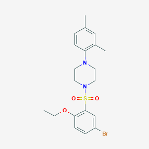 1-(5-Bromo-2-ethoxybenzenesulfonyl)-4-(2,4-dimethylphenyl)piperazine