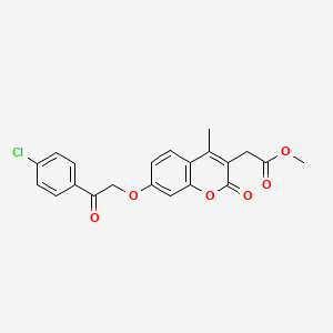 methyl {7-[2-(4-chlorophenyl)-2-oxoethoxy]-4-methyl-2-oxo-2H-chromen-3-yl}acetate