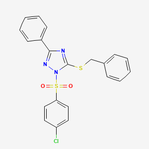 5-Benzylsulfanyl-1-(4-chlorophenyl)sulfonyl-3-phenyl-1,2,4-triazole