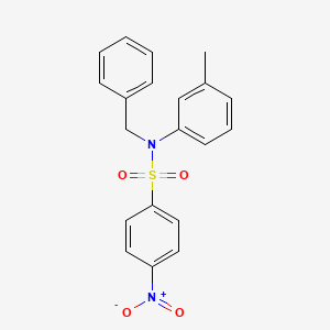 molecular formula C20H18N2O4S B3514171 N-benzyl-N-(3-methylphenyl)-4-nitrobenzenesulfonamide 