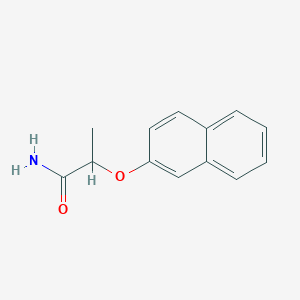 molecular formula C13H13NO2 B3514274 2-(Naphthalen-2-yloxy)propanamide 