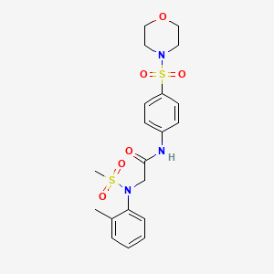 N~2~-(2-methylphenyl)-N~2~-(methylsulfonyl)-N-[4-(morpholin-4-ylsulfonyl)phenyl]glycinamide