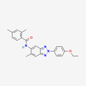 molecular formula C24H24N4O2 B3514398 N-[2-(4-ethoxyphenyl)-6-methyl-2H-1,2,3-benzotriazol-5-yl]-2,4-dimethylbenzamide 