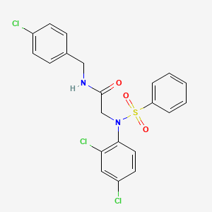 N~1~-(4-chlorobenzyl)-N~2~-(2,4-dichlorophenyl)-N~2~-(phenylsulfonyl)glycinamide