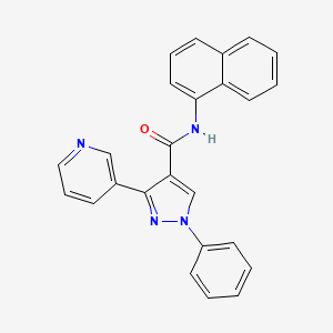 N-naphthalen-1-yl-1-phenyl-3-pyridin-3-ylpyrazole-4-carboxamide