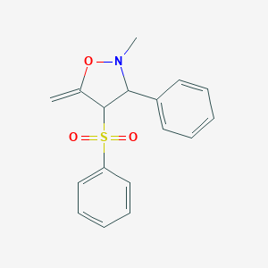 molecular formula C17H17NO3S B351442 2-Methyl-5-methylene-3-phenyl-4-(phenylsulfonyl)isoxazolidine CAS No. 108817-77-2