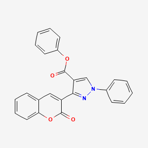 phenyl 3-(2-oxo-2H-chromen-3-yl)-1-phenyl-1H-pyrazole-4-carboxylate