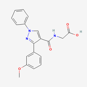 N-{[3-(3-methoxyphenyl)-1-phenyl-1H-pyrazol-4-yl]carbonyl}glycine