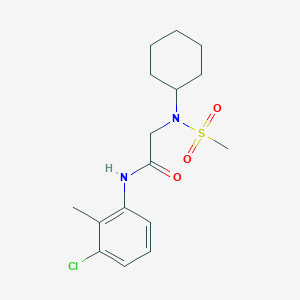 N~1~-(3-chloro-2-methylphenyl)-N~2~-cyclohexyl-N~2~-(methylsulfonyl)glycinamide