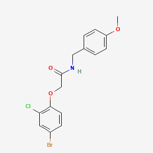 2-(4-bromo-2-chlorophenoxy)-N-(4-methoxybenzyl)acetamide