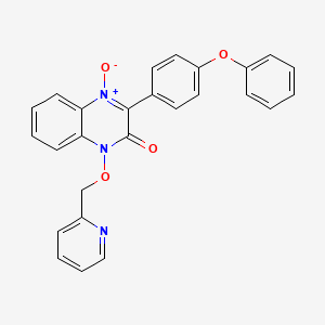 3-(4-phenoxyphenyl)-1-(2-pyridinylmethoxy)-2(1H)-quinoxalinone 4-oxide