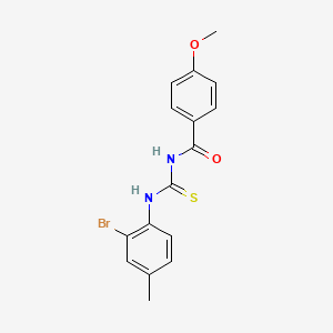 N-{[(2-bromo-4-methylphenyl)amino]carbonothioyl}-4-methoxybenzamide