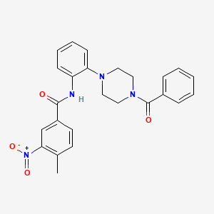 4-methyl-3-nitro-N-{2-[4-(phenylcarbonyl)piperazin-1-yl]phenyl}benzamide