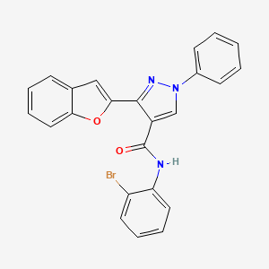 3-(1-benzofuran-2-yl)-N-(2-bromophenyl)-1-phenyl-1H-pyrazole-4-carboxamide