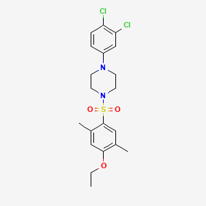 1-(3,4-Dichlorophenyl)-4-(4-ethoxy-2,5-dimethylbenzenesulfonyl)piperazine