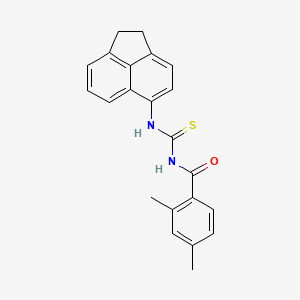 N-(1,2-dihydroacenaphthylen-5-ylcarbamothioyl)-2,4-dimethylbenzamide