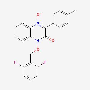 1-[(2,6-difluorobenzyl)oxy]-3-(4-methylphenyl)-2(1H)-quinoxalinone 4-oxide