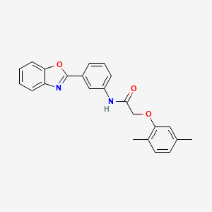 N-[3-(1,3-benzoxazol-2-yl)phenyl]-2-(2,5-dimethylphenoxy)acetamide