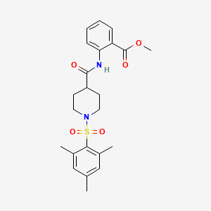 Methyl 2-[({1-[(2,4,6-trimethylphenyl)sulfonyl]piperidin-4-yl}carbonyl)amino]benzoate