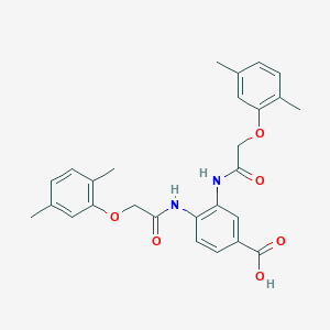 3,4-bis{[(2,5-dimethylphenoxy)acetyl]amino}benzoic acid