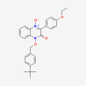 1-[(4-tert-butylbenzyl)oxy]-3-(4-ethoxyphenyl)-2(1H)-quinoxalinone 4-oxide