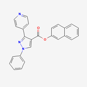 Naphthalen-2-yl 1-phenyl-3-pyridin-4-ylpyrazole-4-carboxylate