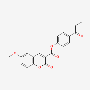 4-propanoylphenyl 6-methoxy-2-oxo-2H-chromene-3-carboxylate