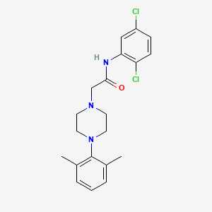 molecular formula C20H23Cl2N3O B3515006 N-(2,5-dichlorophenyl)-2-[4-(2,6-dimethylphenyl)piperazin-1-yl]acetamide 