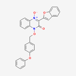 3-(1-benzofuran-2-yl)-1-[(4-phenoxybenzyl)oxy]-2(1H)-quinoxalinone 4-oxide